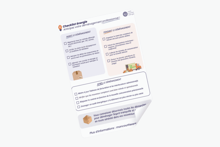 Téléchargez la checklist énergie pour son déménagement