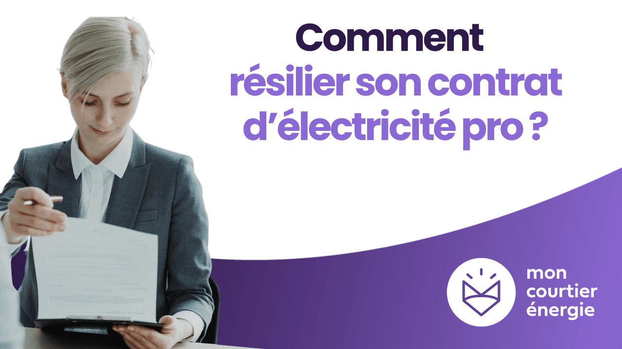 résiliation contrat électricité professionnel